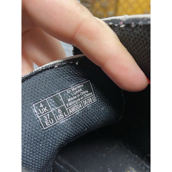 Dr. Martens Luana Combat Boots White Leather Women's 6 Lace Up 7 Eye Grunge Boho - Picture 10 of 10